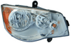 Head Lamp Passenger Side Chrysler Town Country 2008-2016 Halogen Capa , Ch2503192C