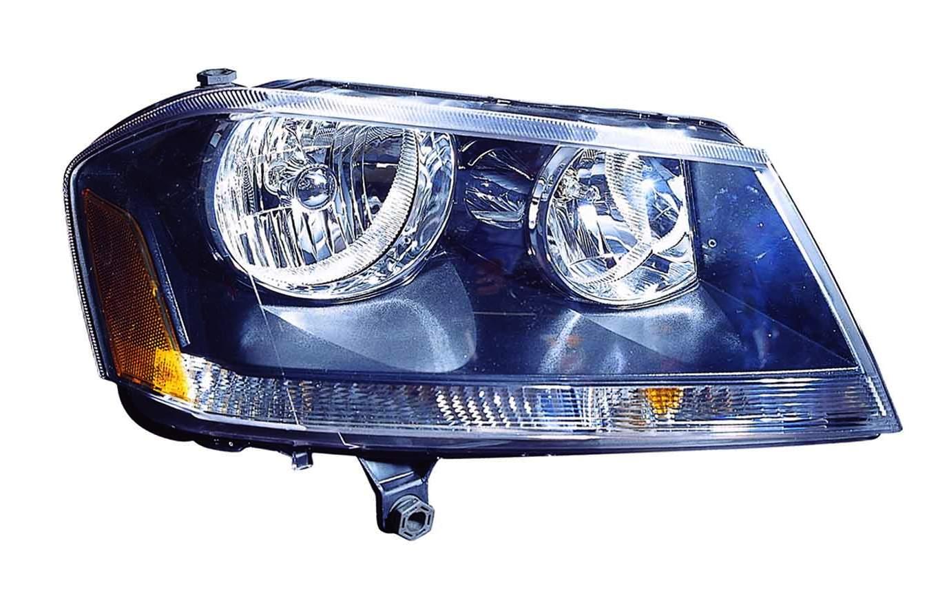 Phare avant côté passager pour Dodge Avenger 2008-2014, modèle RT, contour noir, haute qualité, CH2503194