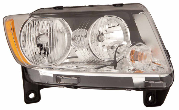 Head Lamp Passenger Side Jeep Grand Cherokee 2011-2013 Halogen Capa , Ch2503224C