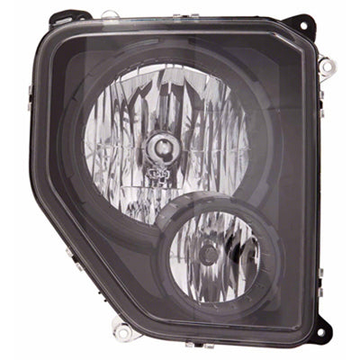 Phare avant côté passager Jeep Liberty 2010-2012 halogène, enjoliveur noir, CH2503227C - Hunt Parts
