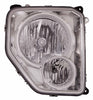Head Lamp Passenger Side Jeep Liberty 2008-2012 Chrome Bezel With Fog Lamp Round Bulb Shield Capa , Ch2503233C