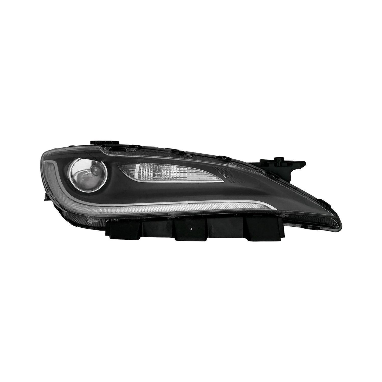 Phare avant côté passager pour Chrysler 200 Berline 2015-2016, avec feux de jour à LED et garniture noire de haute qualité, CH2503263