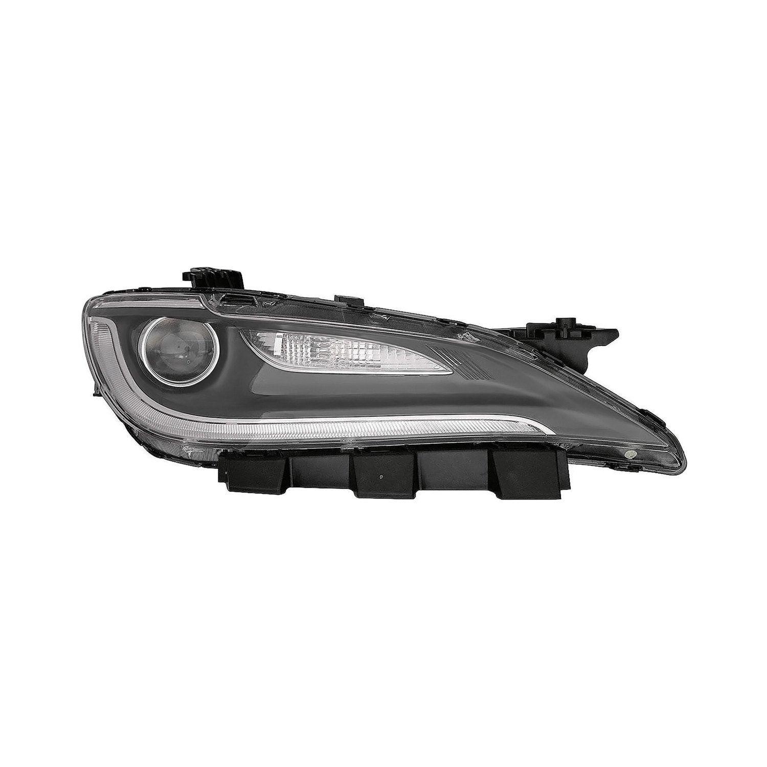 Phare avant côté passager pour Chrysler 200 Berline 2015-2016, avec phare HID, feux de jour à LED et garniture chromée de haute qualité, CH2503264