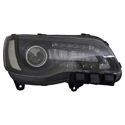 Phare avant côté passager Chrysler 300 2015-2017 halogène, contour noir, haute qualité, CH2503269