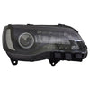 Head Lamp Passenger Side Chrysler 300 2015-2017 Halogen Black Bezel Capa , Ch2503269C