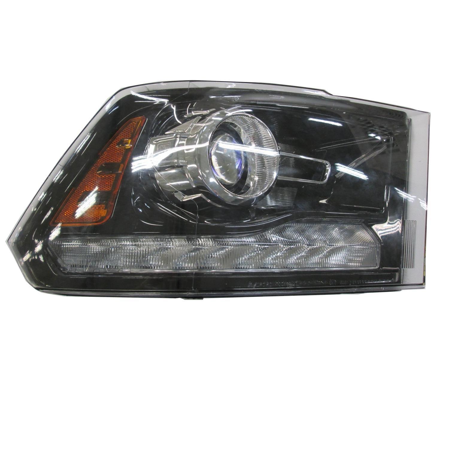 Phare avant côté passager pour Ram 2500 2016-2018, projecteur halogène, contour noir, haute qualité, CH2503289