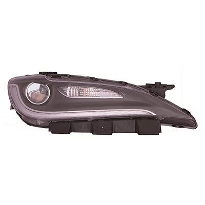 Head Lamp Passenger Side Chrysler 200 Sedan 2016-2017 Black Trim Capa , Ch2503292C