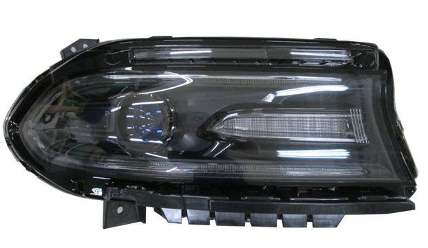 Phare avant côté passager pour Dodge Charger 2016-2017, halogène avec feux de jour à LED, sans logo, haute qualité, CH2503296