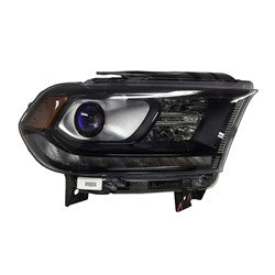 Head Lamp Passenger Side Dodge Durango 2016-2020 Halogen Black Bezel With Led Drl Capa , Ch2503305C