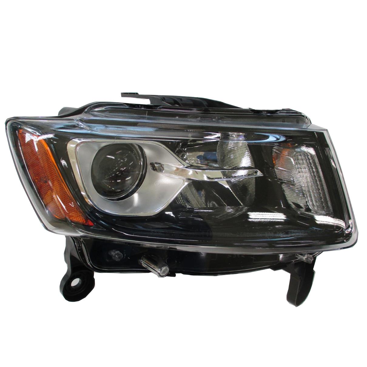 Phare avant côté passager Jeep Grand Cherokee 2014-2016 halogène type standard, capuchon noir, CH2503308C - Hunt Parts