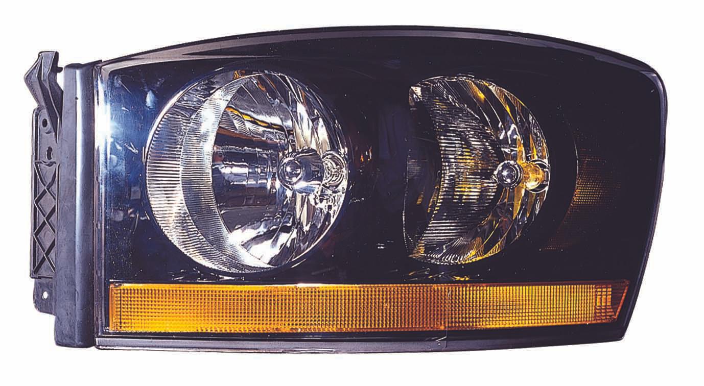 Phare avant côté conducteur pour Dodge Ram 1500 2006 avec enjoliveur noir de haute qualité, CH2518115