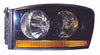 2006 Dodge Ram 1500 Head Lamp Driver Side With Black Beezel High Quality