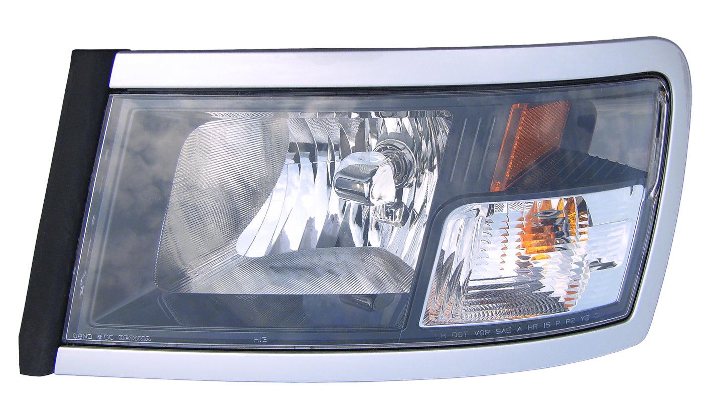 Phare avant côté conducteur pour Dodge Dakota 2008-2010 avec enjoliveur noir, CH2518127