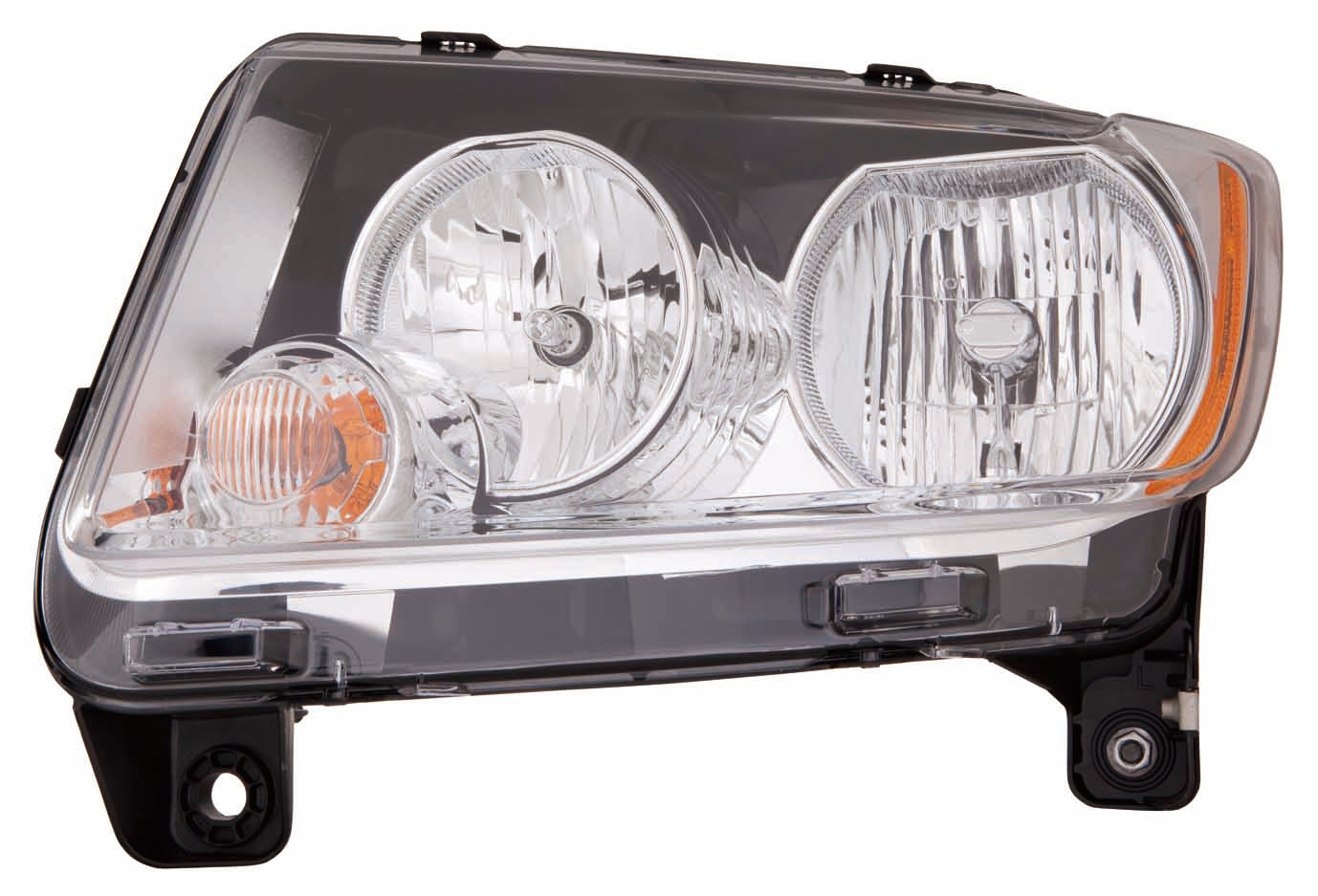 Phare avant gauche pour Jeep Compass 2011-2013, code LMB, sans garniture noire ni correcteur d'assiette, référence CH2518139C - Hunt Parts