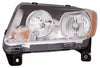 2011-2013 Jeep Compass Head Lamp Driver Side Code Lmb Without Black Trim Without Leveling