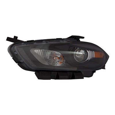Phare avant gauche (côté conducteur) Dodge Dart 2016, halogène, codes Lmc/MFA, enjoliveur noir, référence CH2518150C - Hunt Parts