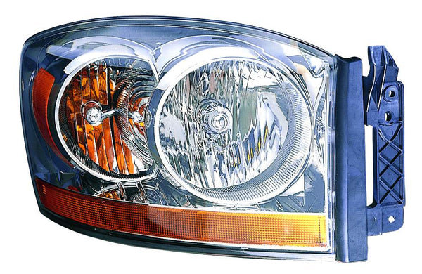 Head Lamp Passenger Side Dodge Ram Mega Cab 2006 Without Black Bezel Capa , Ch2519114C