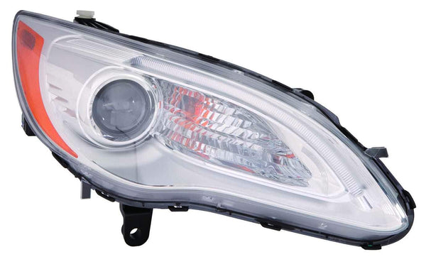 Head Lamp Passenger Side Chrysler 200 Convertible 2011-2014 Halogen Chrome Bezel Exclude S Model Capa , Ch2519140C