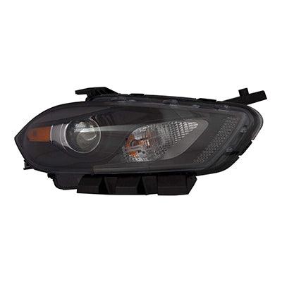 Phare avant côté passager Dodge Dart 2016, halogène, codes Lmc/MFA, contour noir, haute qualité, CH2519150