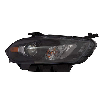 Head Lamp Passenger Side Dodge Dart 2016 Halogen Codes Lmc/Mfa Black Bezel Capa , Ch2519150C