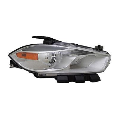 Phare avant côté passager pour Dodge Dart 2016, halogène, code Lmc/Mfp, avec enjoliveur chromé, haute qualité, CH2519151