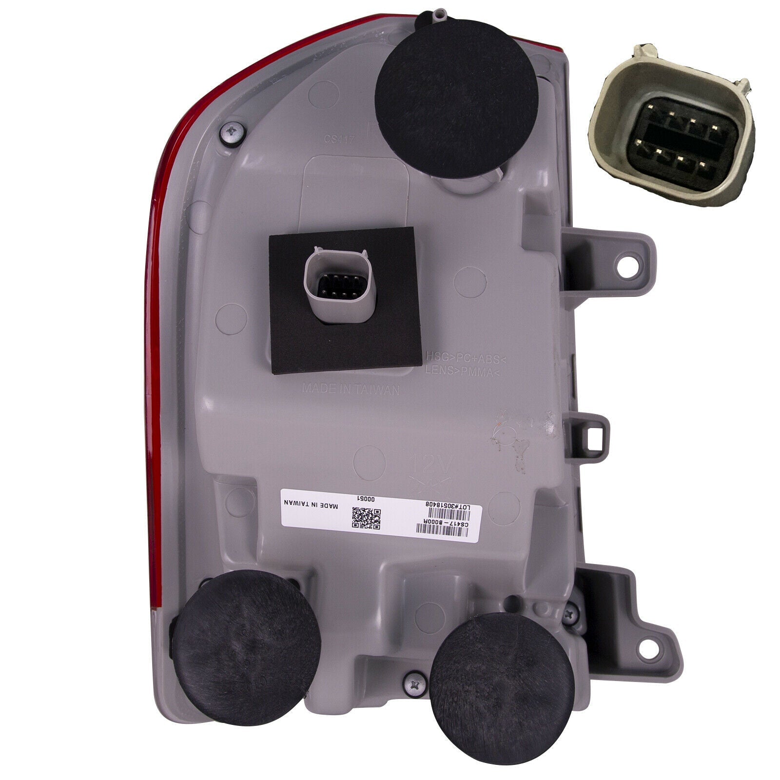 Feu arrière côté passager pour Chrysler 300 (2015-2019) avec enjoliveur chromé, référence CH2801213C - Hunt Parts