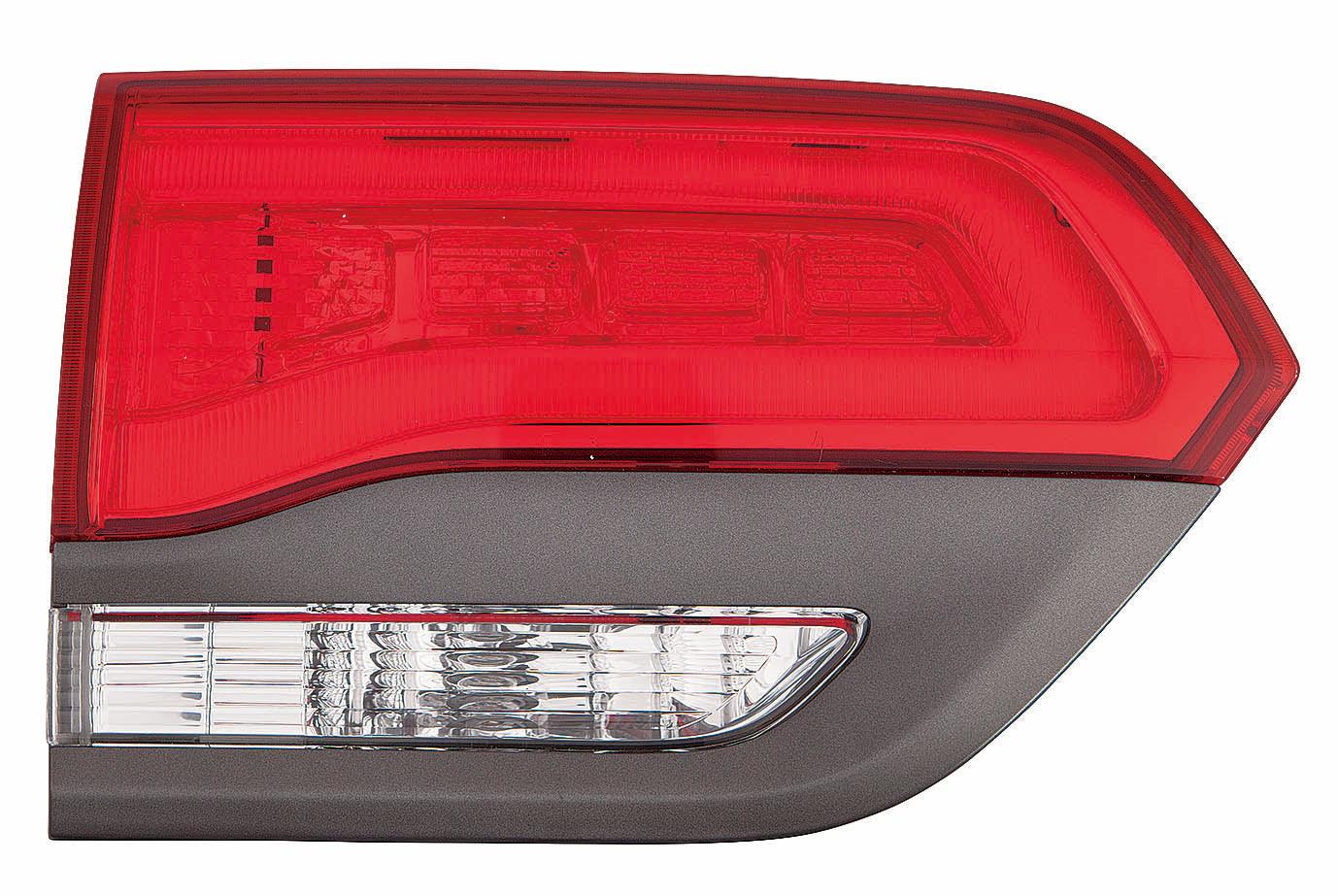 Feu de coffre côté conducteur pour Jeep Grand Cherokee 2014-2021 (feu de recul) avec garniture grise / Sauf SRT-8, haute qualité, CH2802109