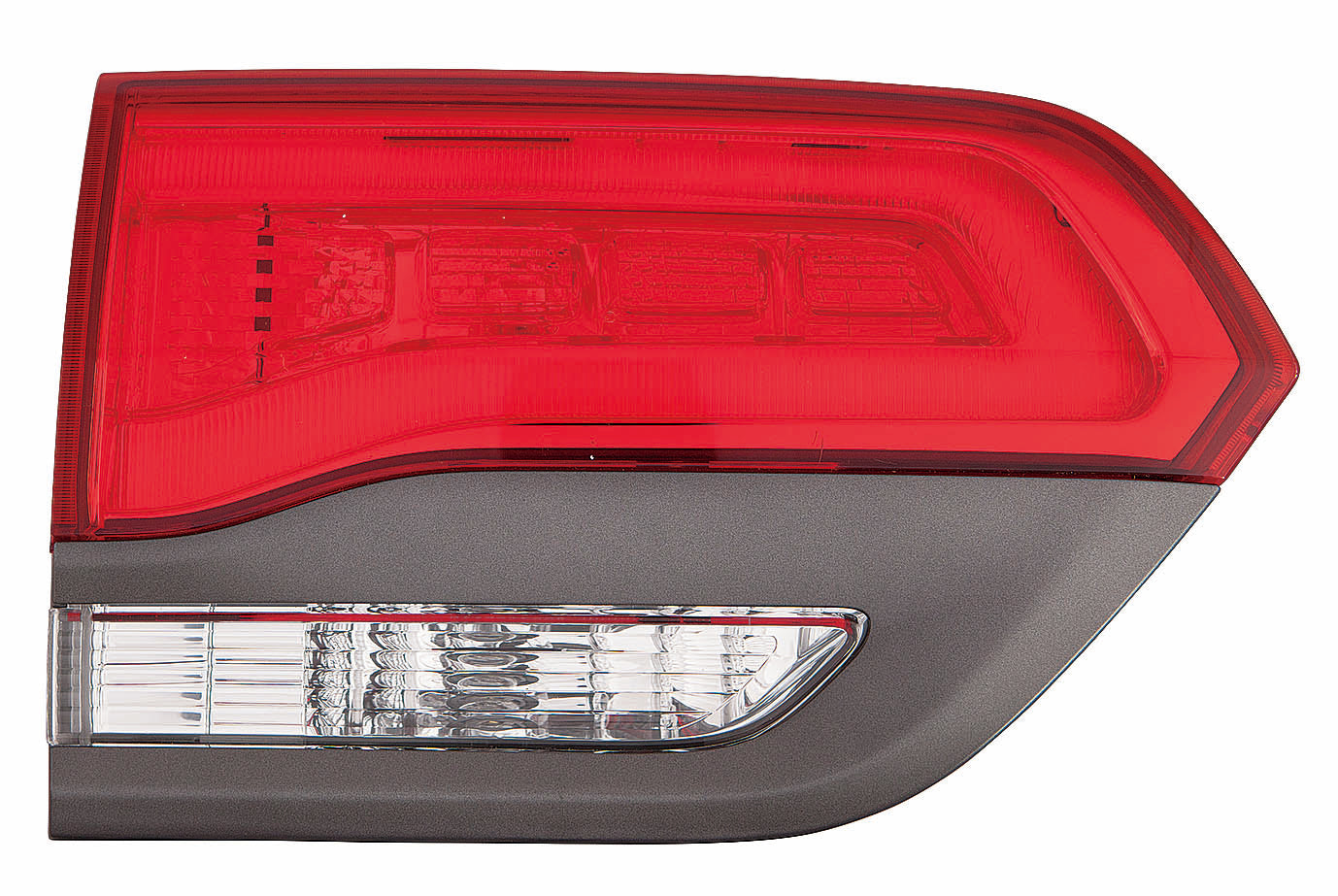 Feu de coffre côté conducteur (feu de recul) pour Jeep Grand Cherokee 2014-2021 avec garniture grise / Sauf SRT-8 Capa, CH2802109C - Hunt Parts