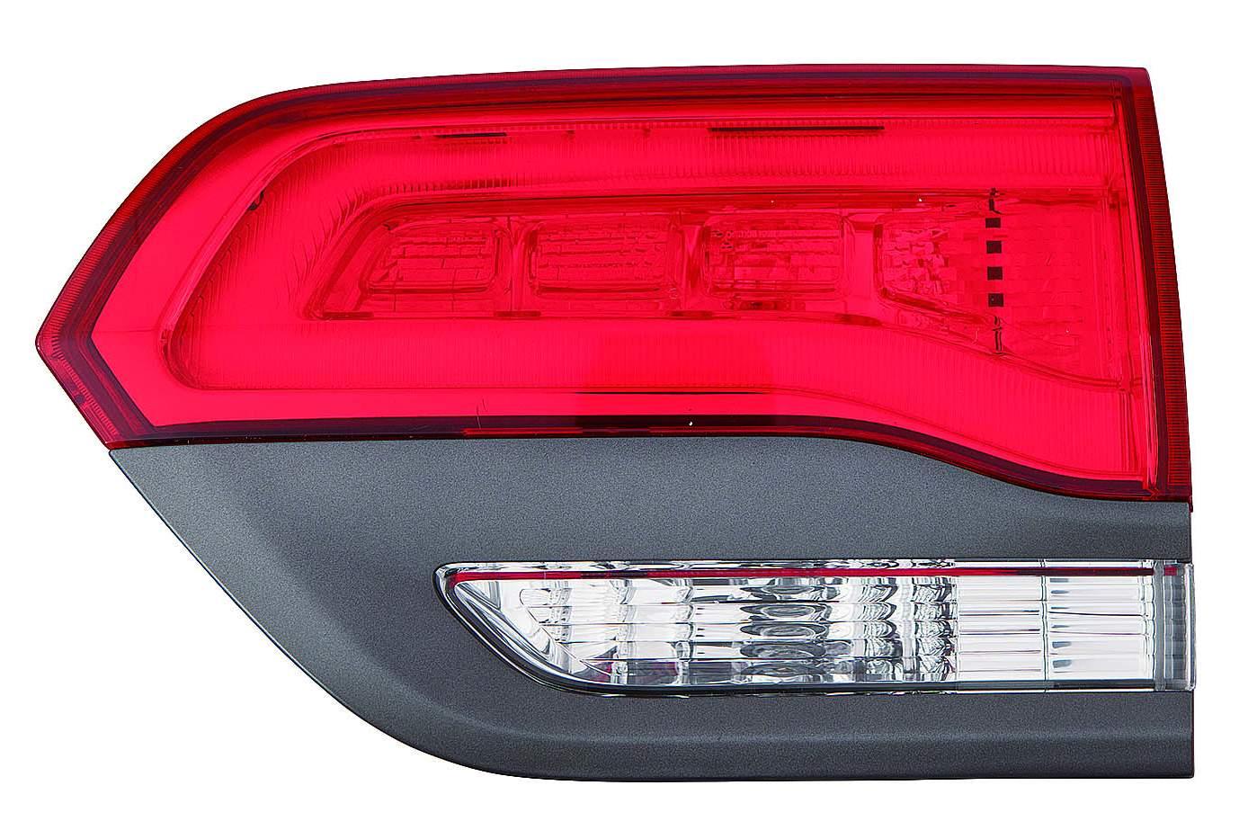 Feu de coffre côté passager pour Jeep Grand Cherokee 2014-2021 (feu de recul) avec garniture grise / Sauf SRT-8, haute qualité, CH2803109