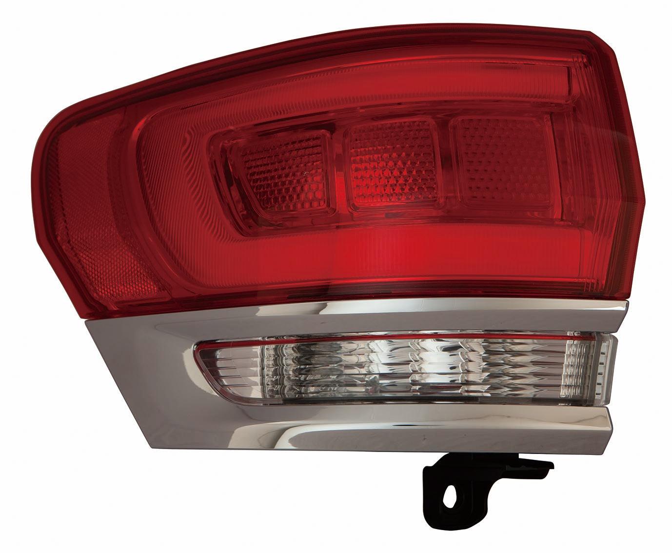 Feu arrière côté conducteur Jeep Grand Cherokee 2014-2021, garniture chromée (sauf SRT-8), haute qualité, CH2804106