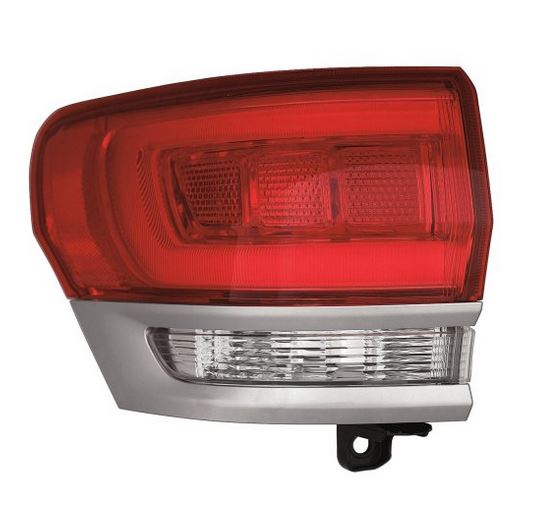Feu arrière côté conducteur Jeep Grand Cherokee 2014-2021, insert Platinum, Laredo/Limited/Overland/Summit, référence Ch2804111C - Hunt Parts