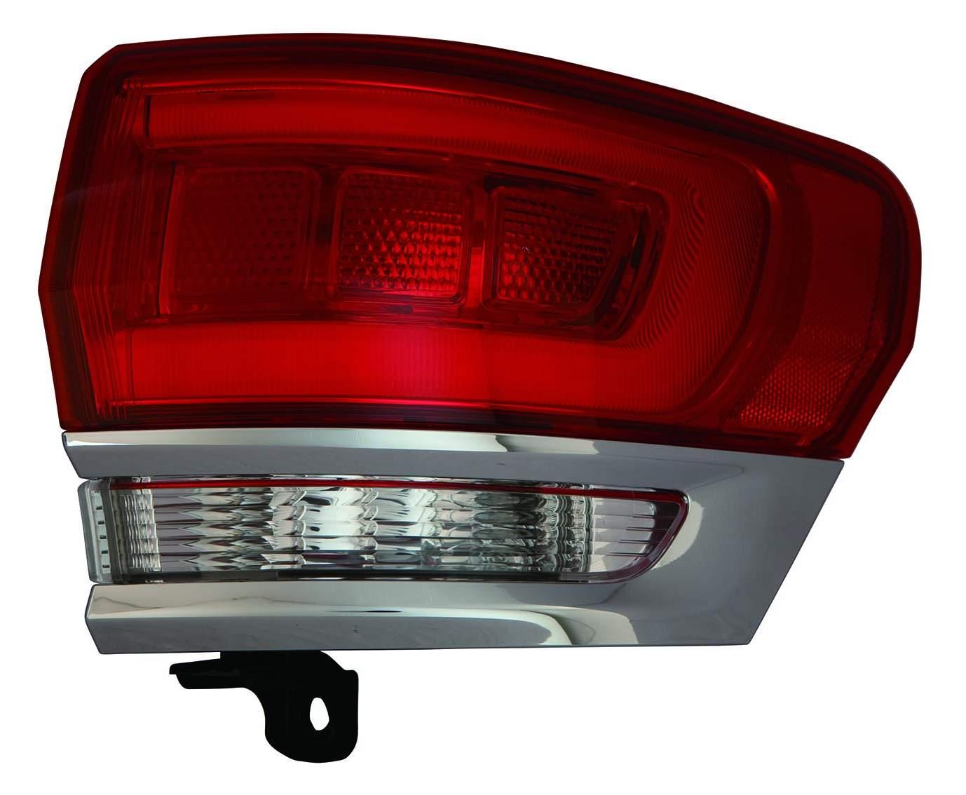 Feu arrière côté passager Jeep Grand Cherokee 2014-2021, garniture chromée (sauf SRT-8), haute qualité, CH2805106