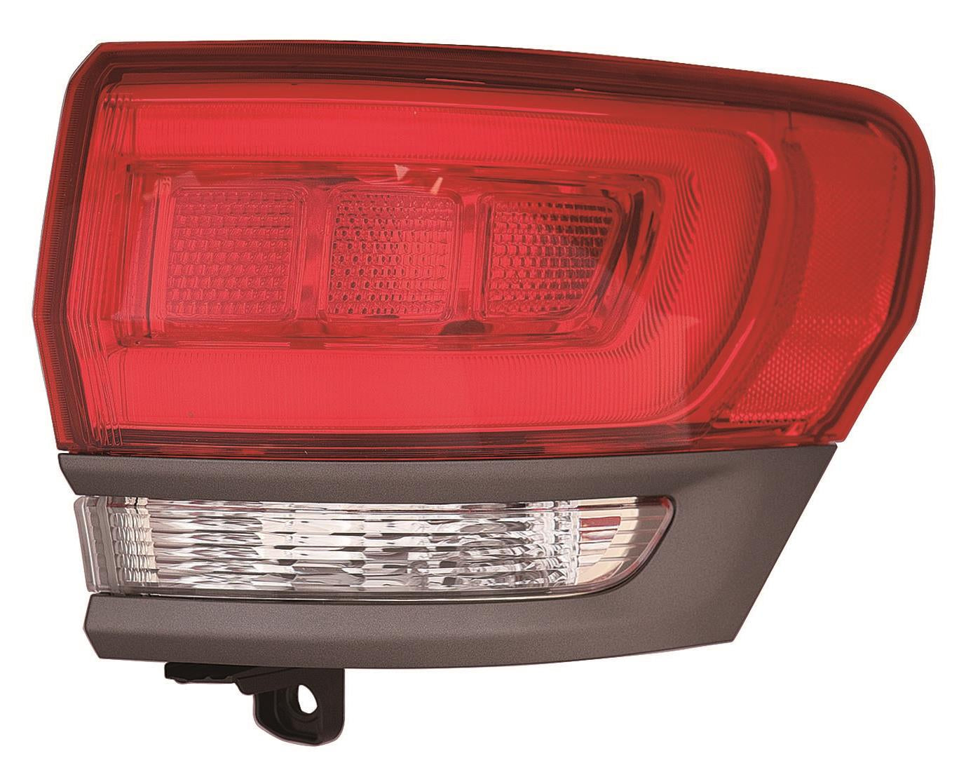 Feu arrière côté passager pour Jeep Grand Cherokee 2014-2021 avec garniture grise (sauf SRT-8 Capa), référence CH2805110C - Hunt Parts
