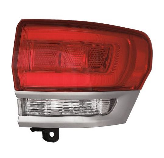 Feu arrière côté passager Jeep Grand Cherokee 2014-2021, insert Platinum, Laredo/Limited/Overland/Summit, référence Ch2805111C - Hunt Parts