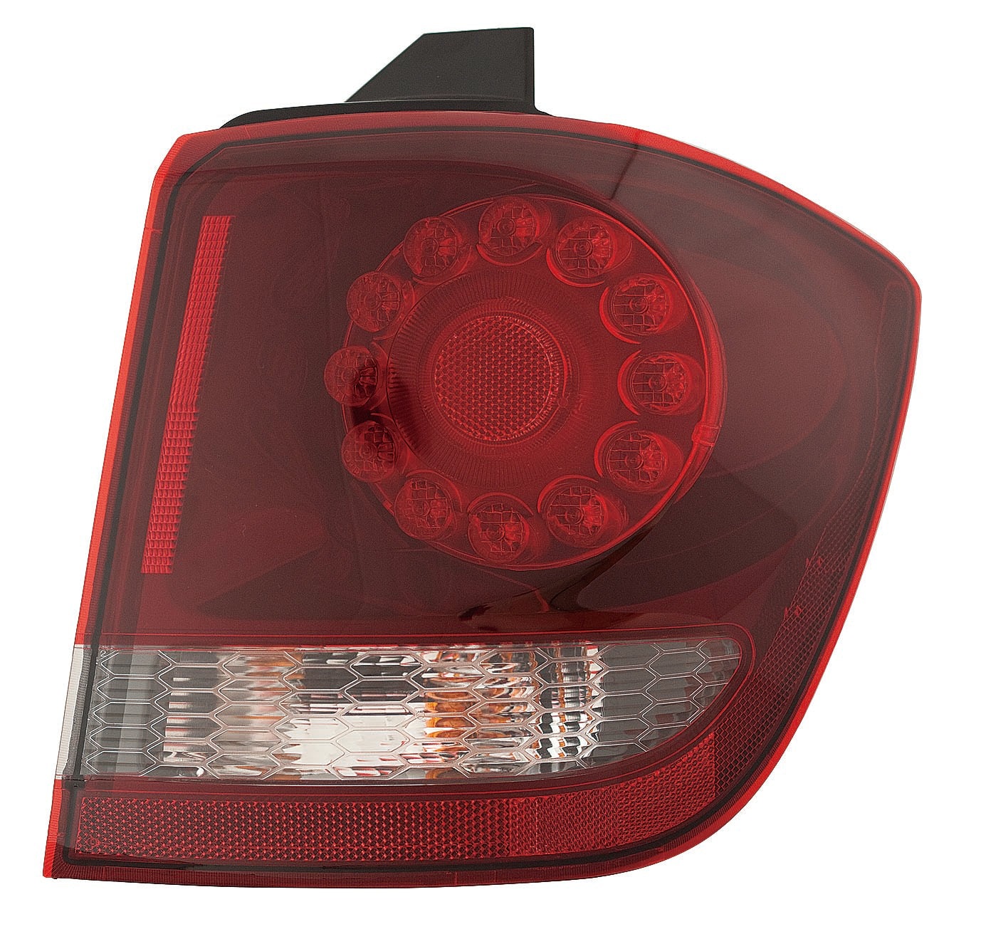 Feu arrière côté passager à LED avec garniture noire pour Dodge Journey 2015-2020, référence CH2805114C - Hunt Parts