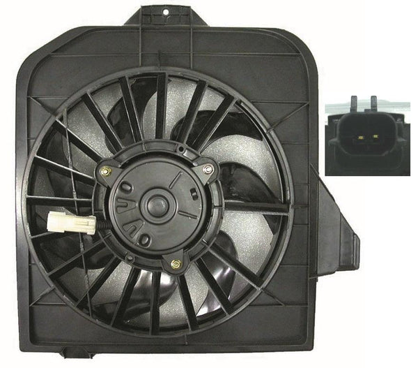2001-2004 Chrysler Town Country Radiator Fan Assembly Passenger Side