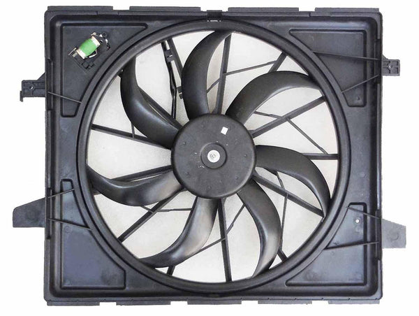 2011-2019 Jeep Grand Cherokee Radiator Fan Assembly (3.6/5.7/6.4L) For Models Without Heavy Duty Cooling Package Economy Quality