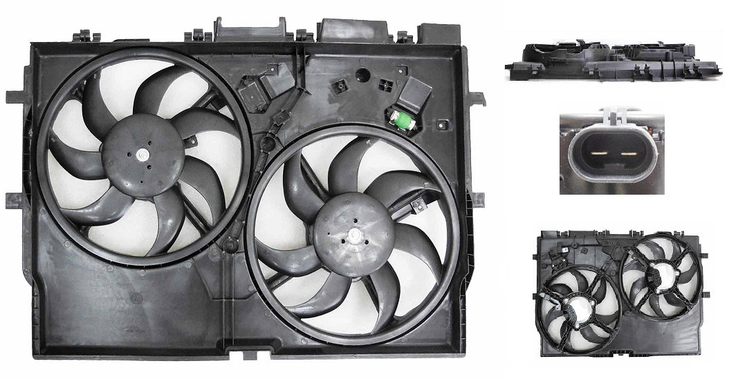 Ensemble ventilateur de refroidissement pour Ram Promaster 3500 2014-2021 3.0/3.6L, compatible également avec Promaster Cargo, CH3115185U - Hunt Parts