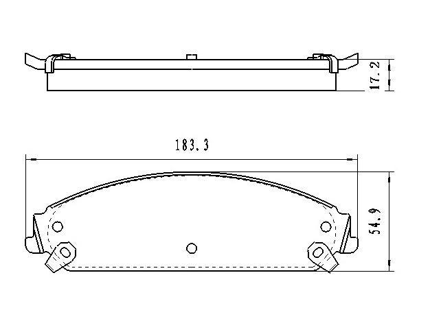 Jeu de plaquettes de frein avant en céramique pour Dodge Magnum 2005-2008, D1058