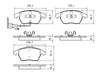 2006-2010 Volkswagen Passat Brake Pads Set Front Ceramic