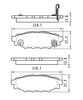 2005-2014 Subaru Outback  Brake Pads Set Rear Ceramic