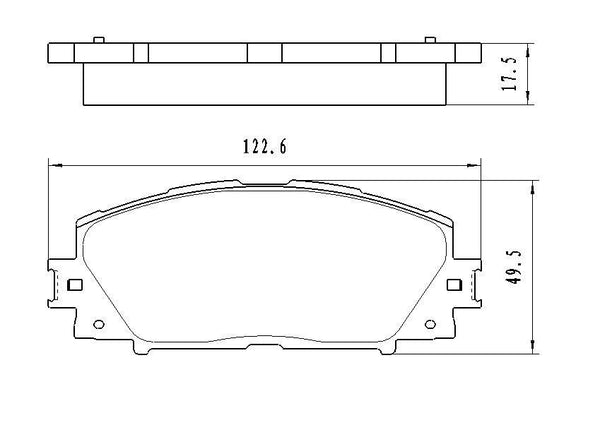 2011-2017 Lexus Ct200H Brake Pads Set Front Ceramic