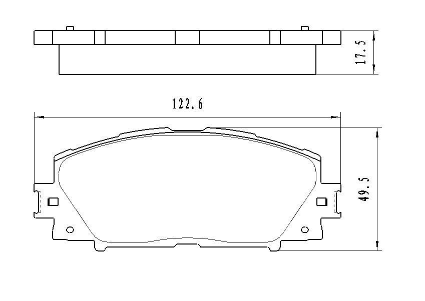 Jeu de plaquettes de frein avant en céramique pour Toyota Yaris Hatchback 2007-2017, D1184