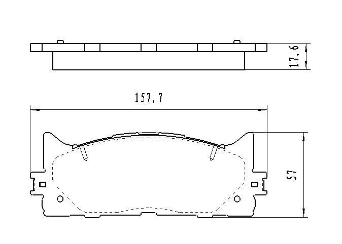 Jeu de plaquettes de frein avant en céramique pour Toyota Camry 2007-2017, D1293