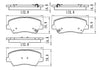 2014-2016 Kia Forte Coupe Brake Pads Set Front Ceramic