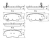 2011-2016 Hyundai Elantra Sedan Brake Pads Set Rear Ceramic