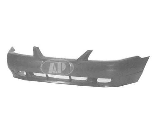 1999-2004 Ford Mustang  Bumper Front Primed With Fog Lamp Hole Gt