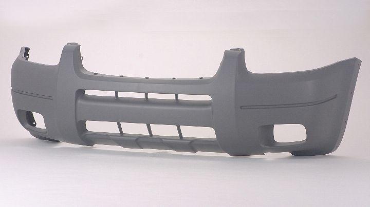Pare-chocs avant gris pour Ford Escape 2001-2004 avec emplacement pour feu antibrouillard et moulure, modèle XLT, FO1000474