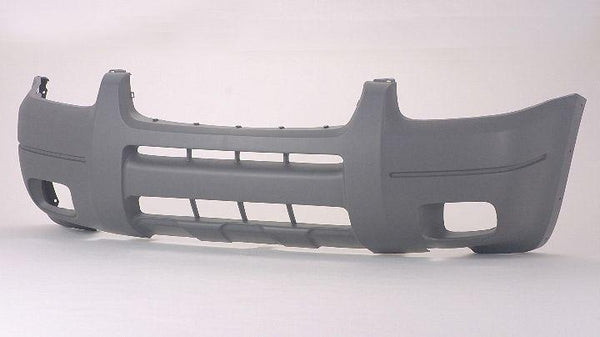 2001-2004 Ford Escape Bumper Front Gray With Fog Lamp Hole With Moulding Xlt Model