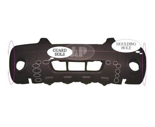 2005-2007 Ford Escape Bumper Front Matte-Black With Fog/Flare/Skid Plate Xlt Sport Models